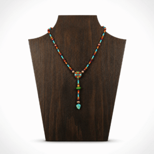 Peyote Bird_Multi Flower Dangle_Serape Bleu
